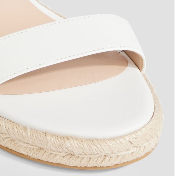 Stuart Weitzman White Wedge Sandals - Picture 3 of 7
